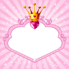 Princess pink frame © Anna Velichkovsky