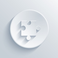 Vector modern puzzle icons background.
