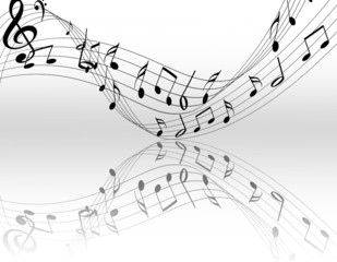 Music notes  background
