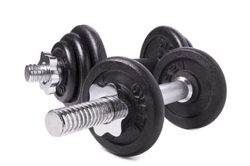 Naklejka premium Set of iron weights
