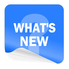 new blue sticker icon