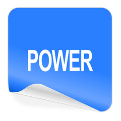 power blue sticker icon