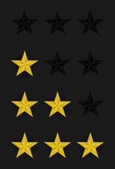 Obraz premium vector rating stars