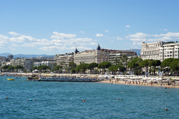 The bay of cannes