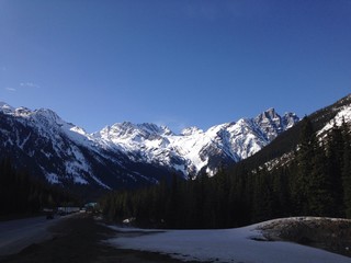 skigebiet in den Rocky Mountains