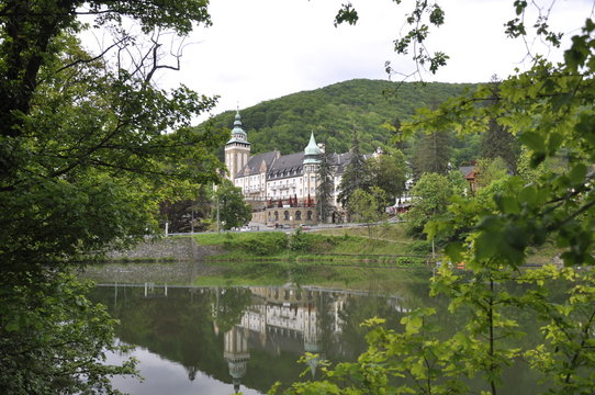 Palace of Lillafured in forest