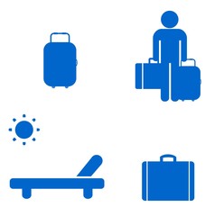 Vacances en 4 icônes