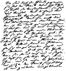 Handschrift schreiben antik Goethe Schrift alt alte