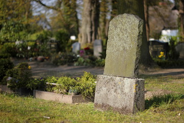 Tombstones from the 18th and 19th century