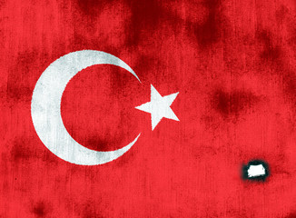 Obraz premium Flag of Turkey