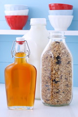 Delicious organic muesli cereal