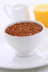 Delicious crisped rice chocolate cereal