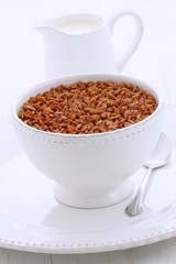 Delicious crisped rice chocolate cereal