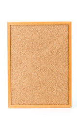 Fototapeta premium Cork board isolated white background
