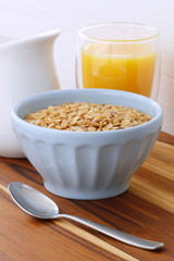 Delicious organic muesli cereal