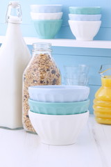 Delicious organic muesli cereal