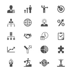 Business flat icons