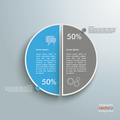 Colored Piechart 50 Percent