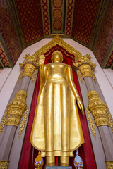 gold buddha temple in Thailand