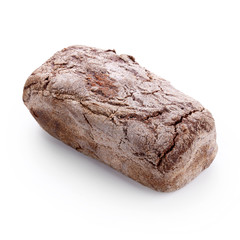 Tasty fresh bread isolated on white background