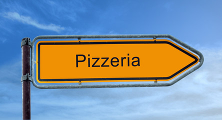 Strassenschild 8 - Pizzeria