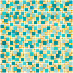 Seamless colorful square tiles pattern