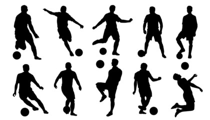 Obraz premium soccer p1 silhouettes