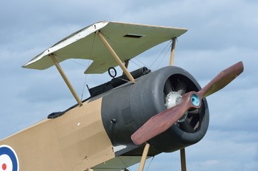 Front of RAF world war one plane