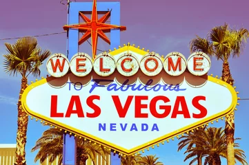 Zelfklevend Fotobehang Welkom bij Fabulous Las Vegas-bord © nito