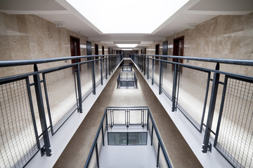 Modern corridor in apartment house