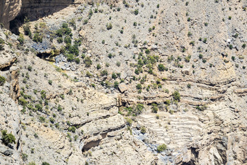 Rock walls Jebel Shams