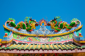 Chinese dragon at a temple