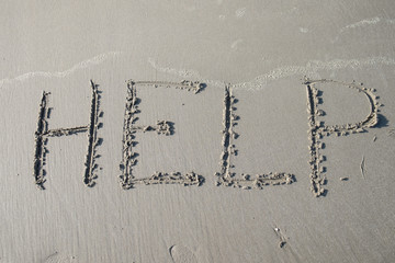 Drawings on sea sand