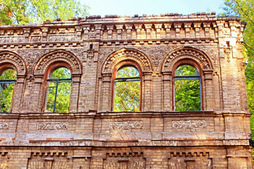 Obraz premium Ruined old building, Kyiv, Ukraine