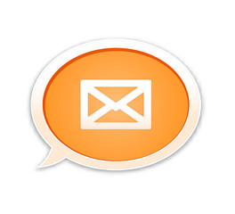 the speech bubble with envelope icon