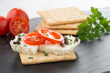 Crispbread with fromage
