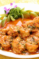 The image of delicious dine in Asia