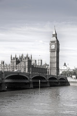 Fototapeta na wymiar Big Ben and Houses of parliament on the river Thames