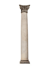 Column isolated on white background