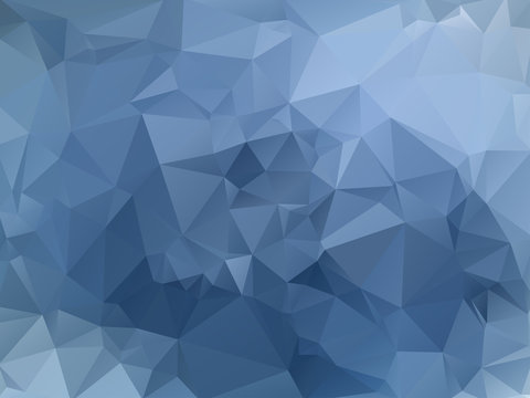 Blue abstract polygonal background.
