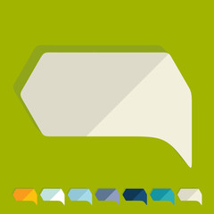 Flat design: bubble