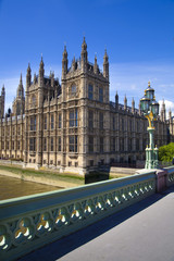 Obraz premium Big Ben and Houses of parliament on the river Thames