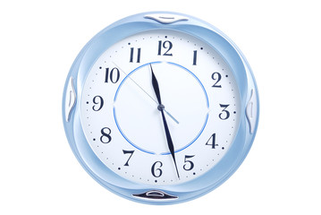 Wall clock on a white background
