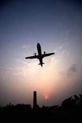 The image of airplane