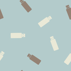 seamless background: usb, flash, drive