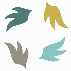 seamless background: wing, feather, angel