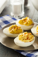 Healthy Deviled Eggs as an Appetizer