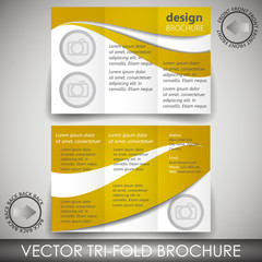 Tri-fold corporate business store brochure