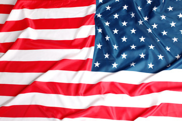 Fototapeta premium Close up of American flag