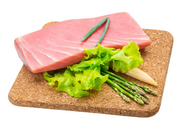 Tuna raw steak